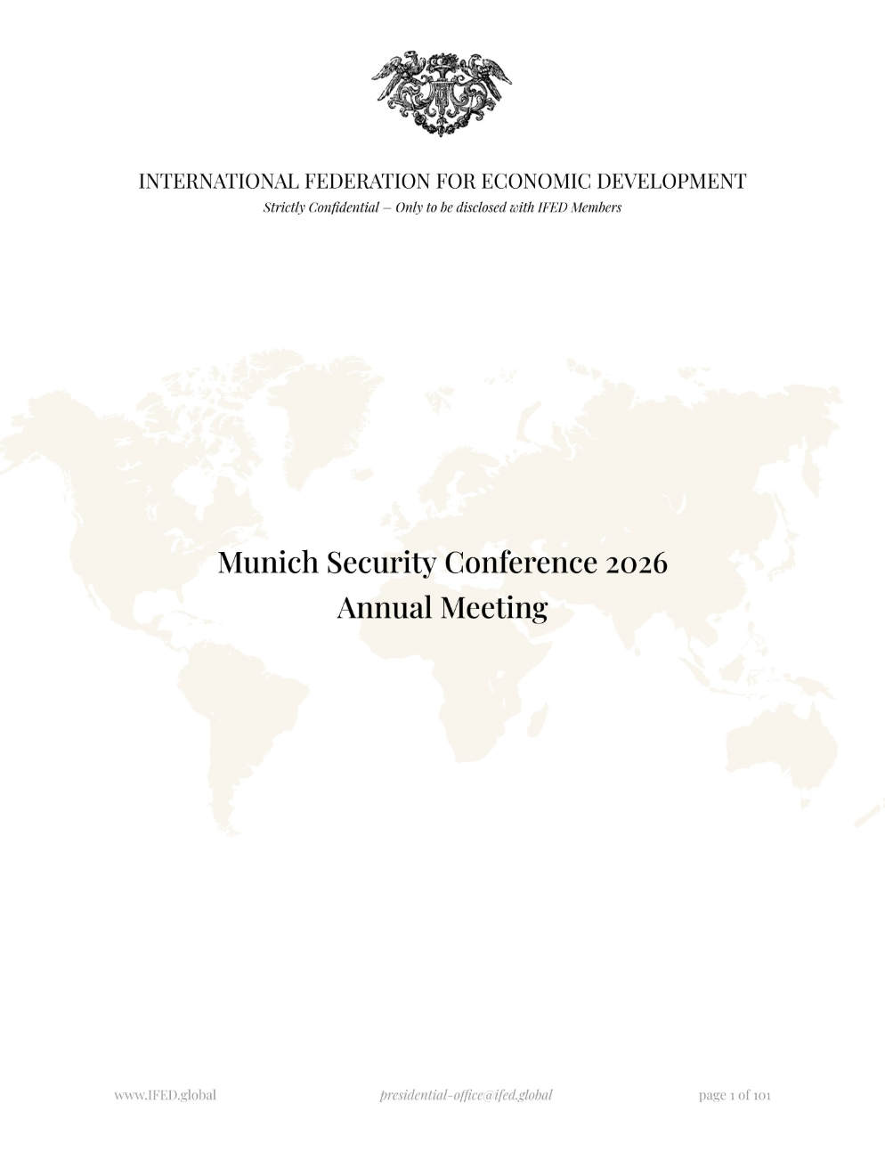 Munich — Munich Security Conference 2026, IFED security report